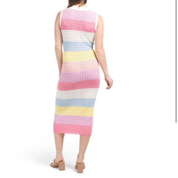 English Factory Knit Stripe Sleeveless Dress In Multi Size S - Picture 13 of 16